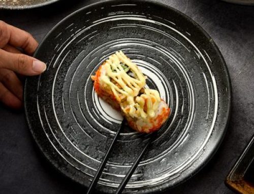Sushi unique restaurant ceramic dinner plate