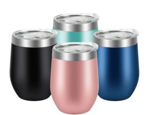 Colored 12oz wine stainless steel tumbler mug